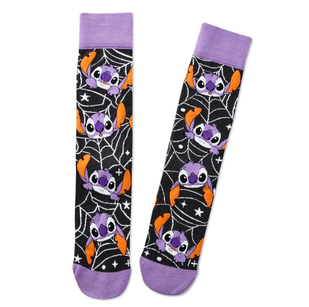 Disney Stitch Spider Web Novelty Crew Socks